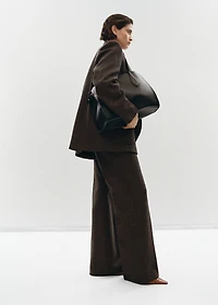 Speckled wool trousers