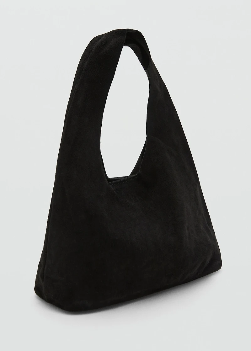 Suede leather mini-bag