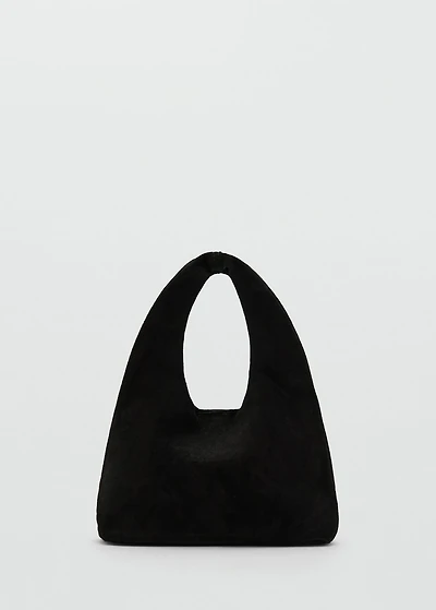 Suede leather mini-bag