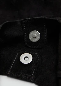 Suede leather mini-bag