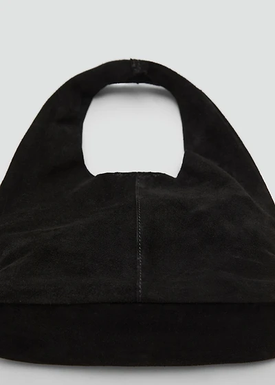 Suede leather mini-bag
