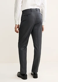 100% Italian virgin wool flannel suit pants