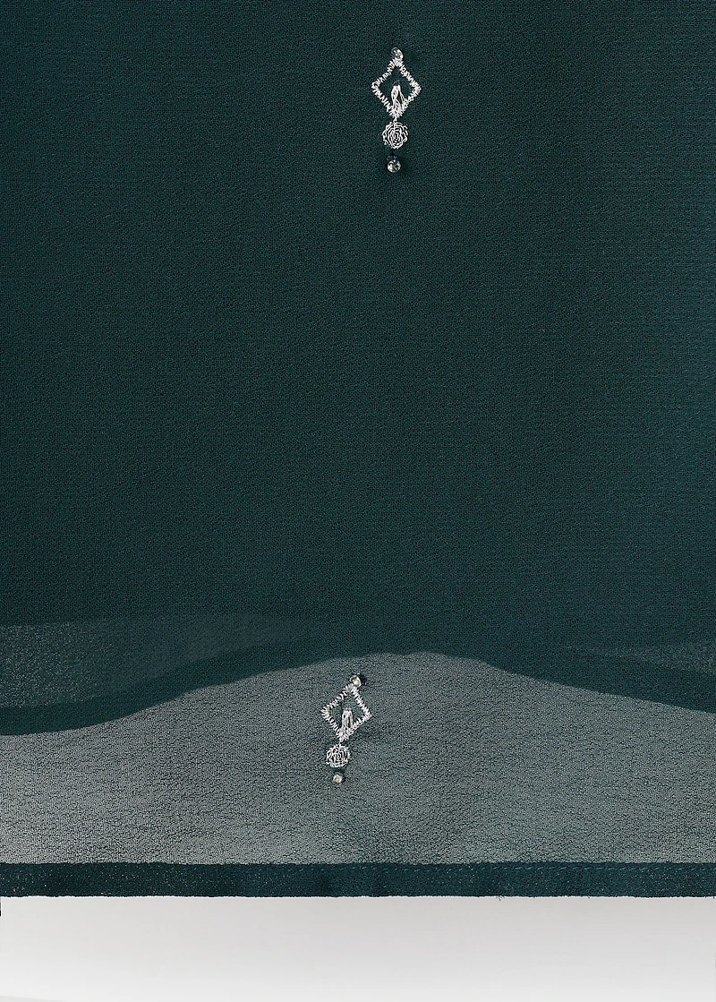 Bead embroidered top