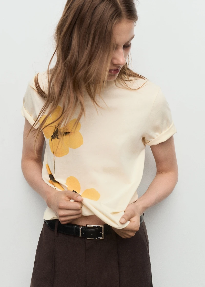 Floral print T-shirt