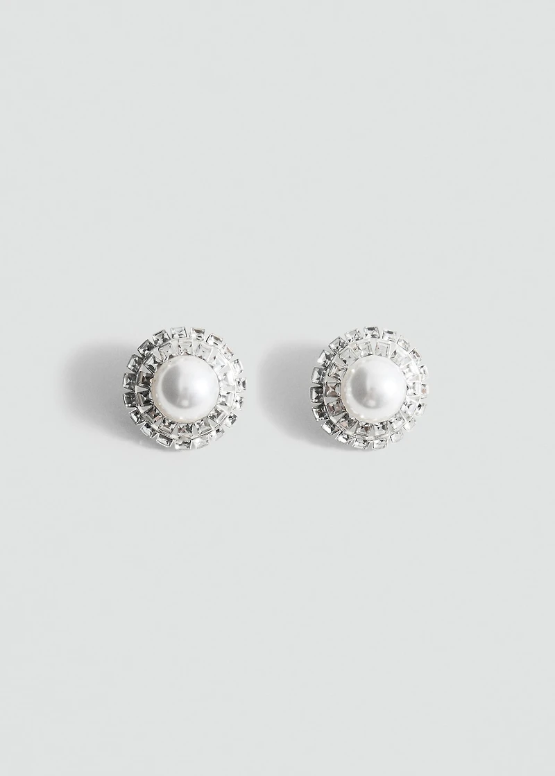 Combined pearl earrings