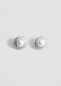 Combined pearl earrings