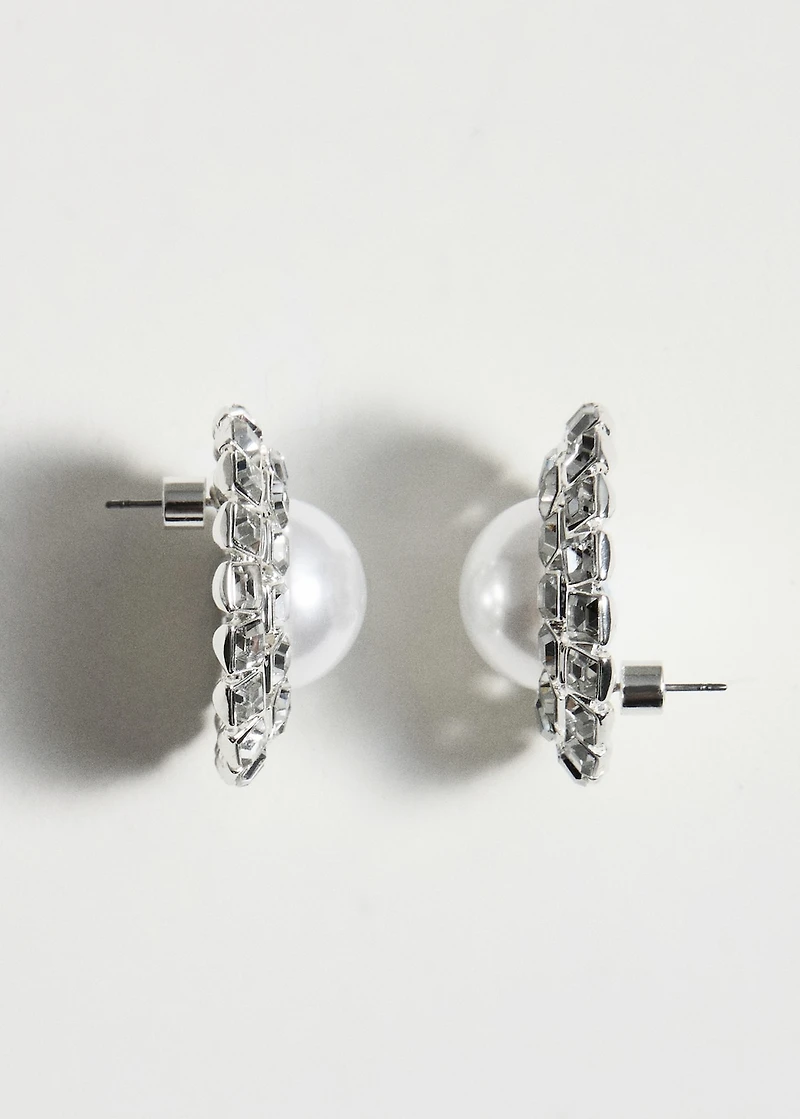 Combined pearl earrings