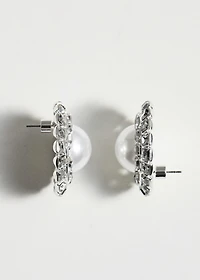 Combined pearl earrings