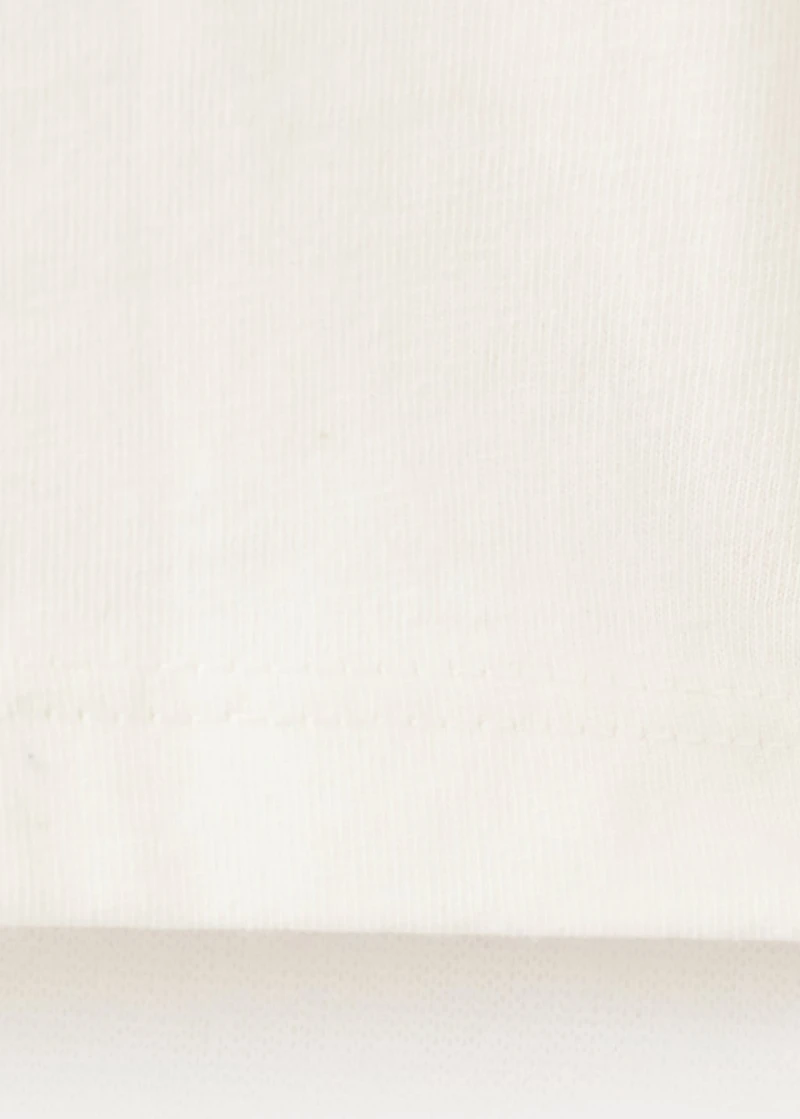 Cotton t-shirt with embroidered bear