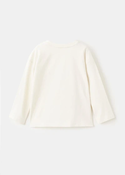 Cotton t-shirt with embroidered bear