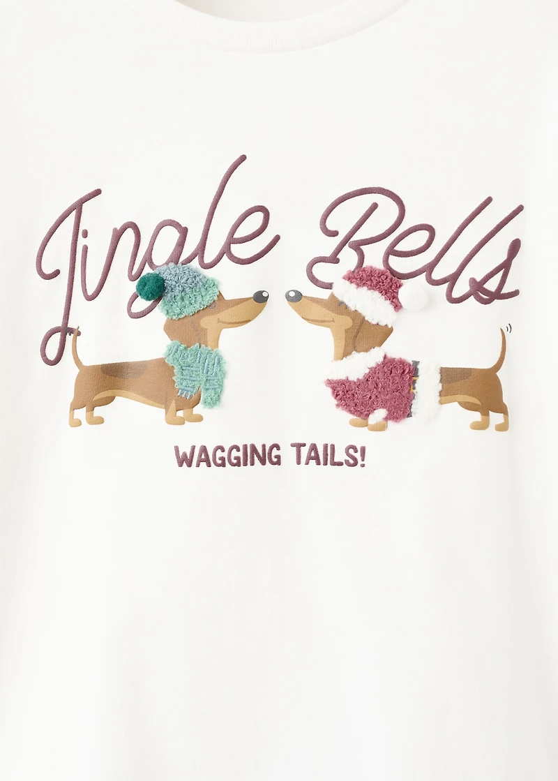 Christmas-print t-shirt