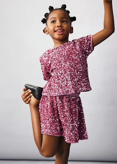 Bright sequined t-shirt