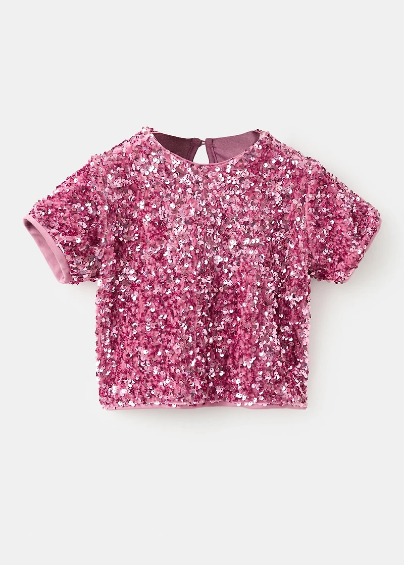 Bright sequined t-shirt