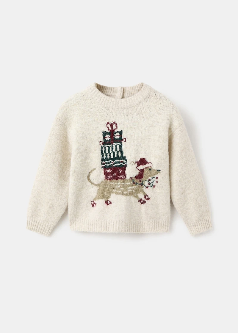 Christmas embroidered sweater