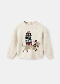 Christmas embroidered sweater