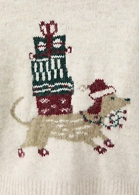 Christmas embroidered sweater