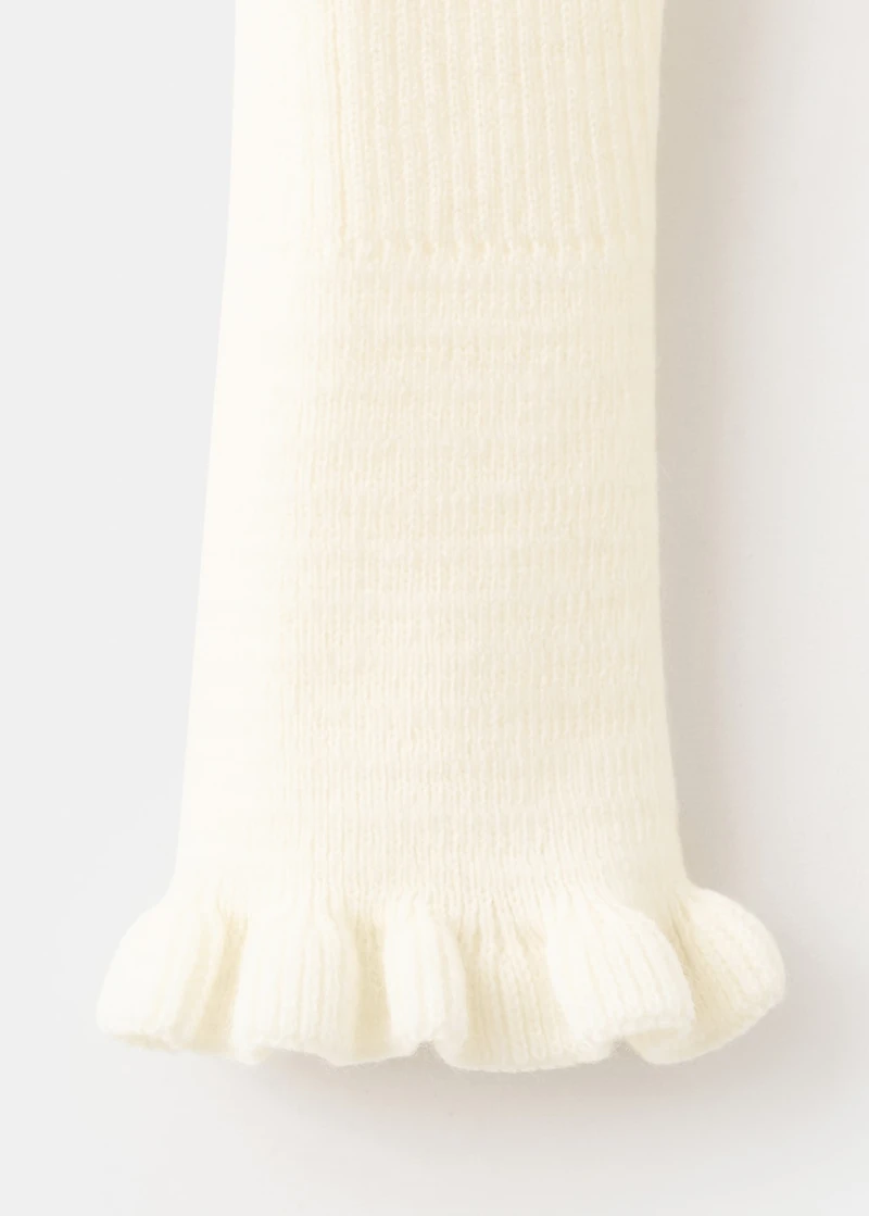 Scalloped edges cardigan