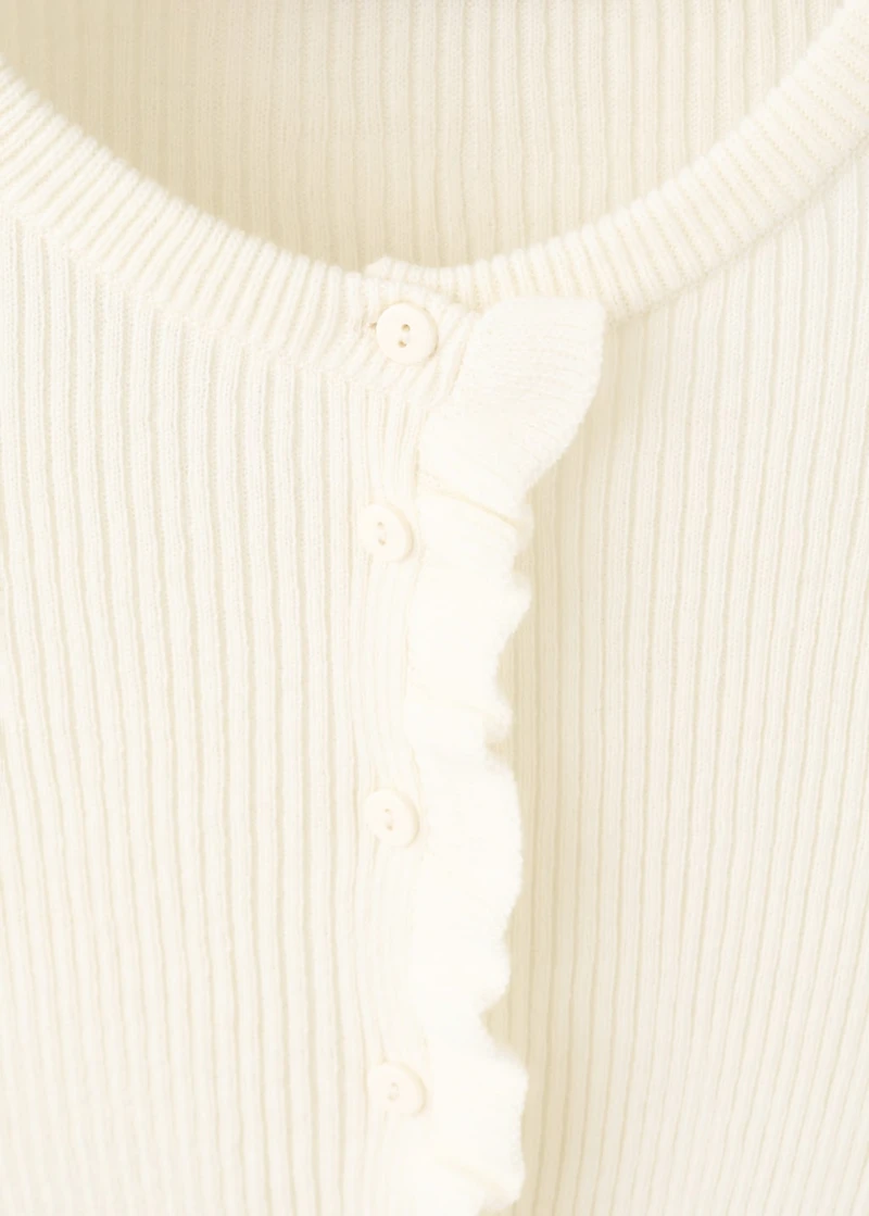 Scalloped edges cardigan