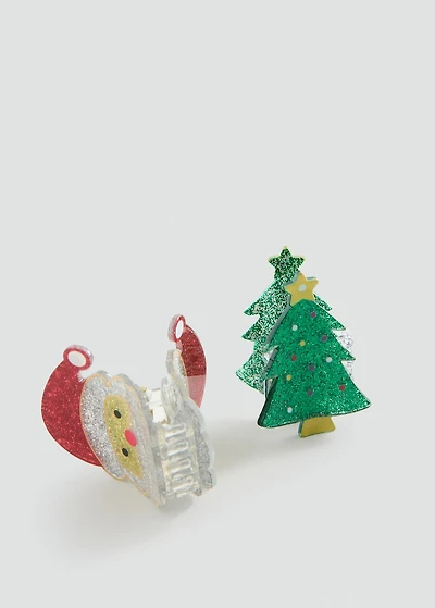Pack of 2 Christmas pins