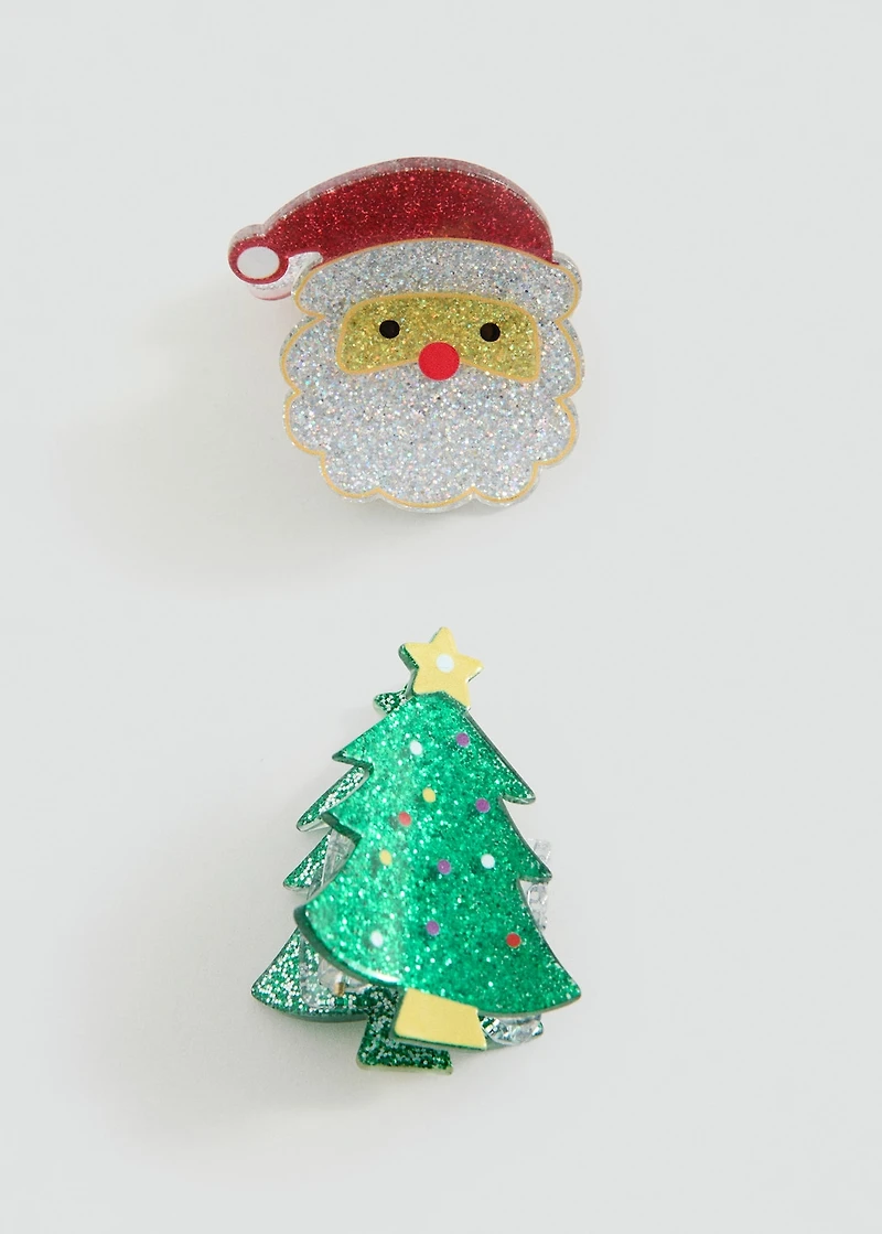Pack of 2 Christmas pins