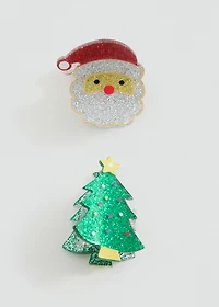 Pack of 2 Christmas pins