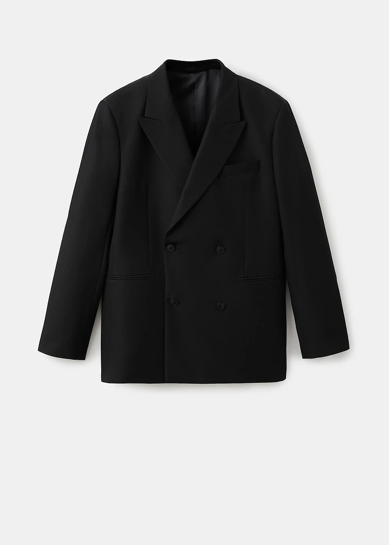 Regular-fit double-breasted jacket