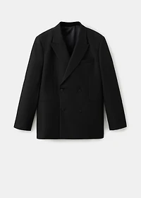 Regular-fit double-breasted jacket