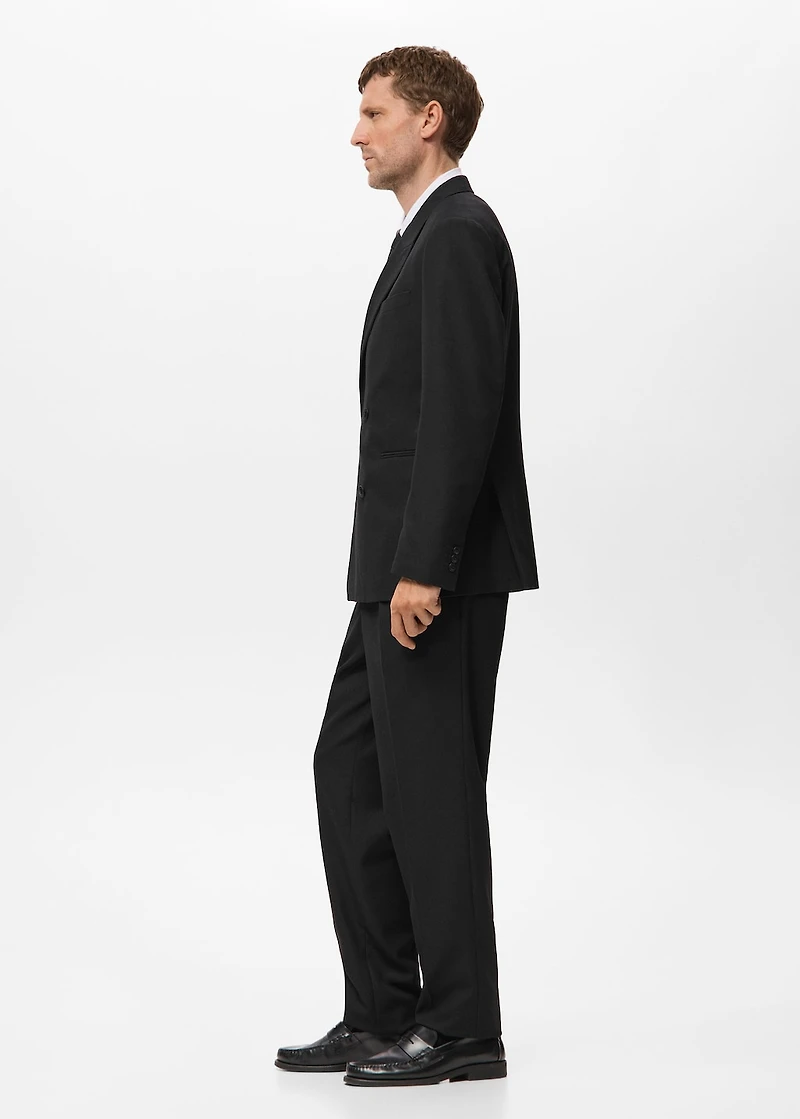 Regular-fit double-breasted jacket