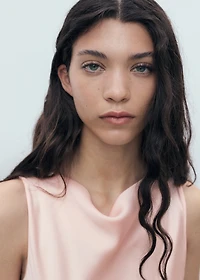 Combined dress with asymmetrical cut