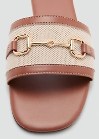Sandals with buckle strap