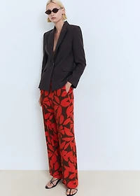 Flowy printed trousers