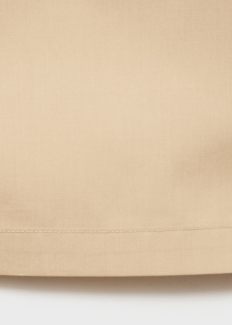 Straight-cut crop pants