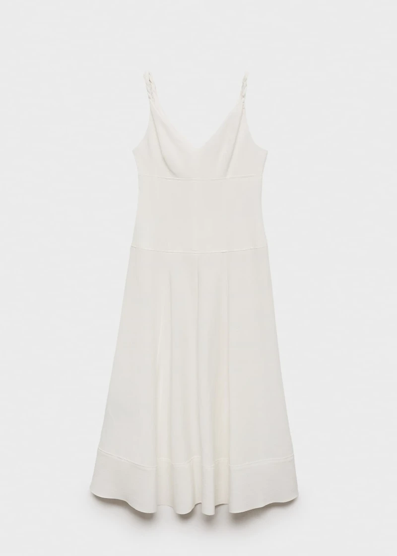 V-neckline long dress