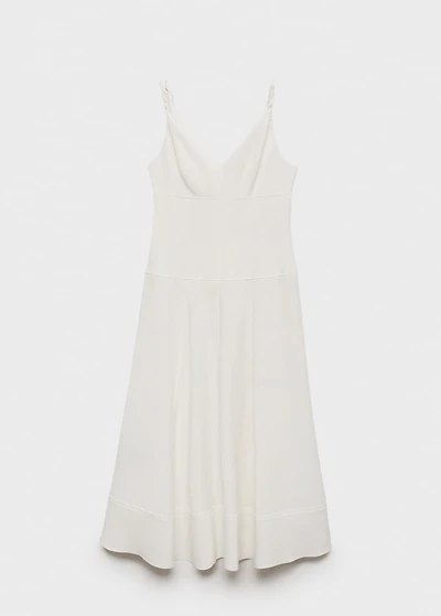 V-neckline long dress