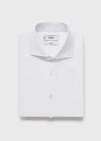 Slim fit cotton striped suit shirt