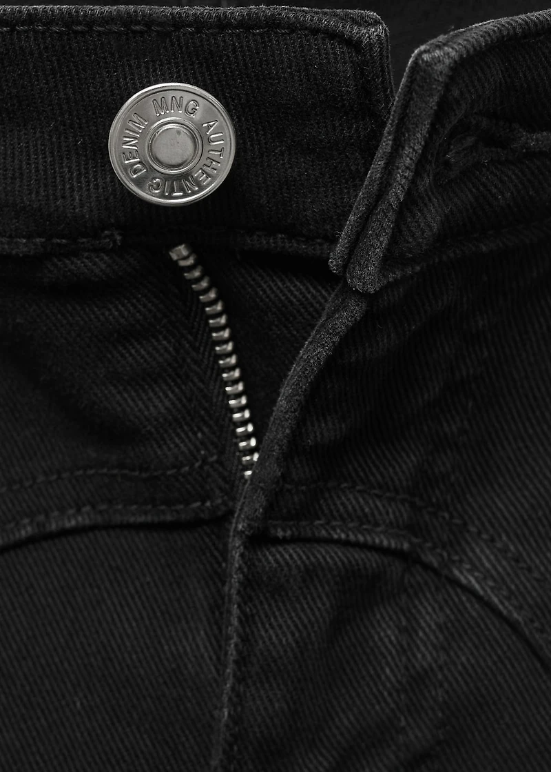 Flared jeans with studs