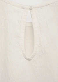 Textured embroidered t-shirt