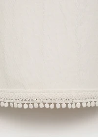 Textured embroidered t-shirt