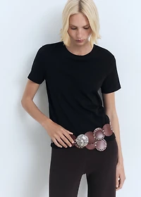 Cotton short-sleeved t-shirt