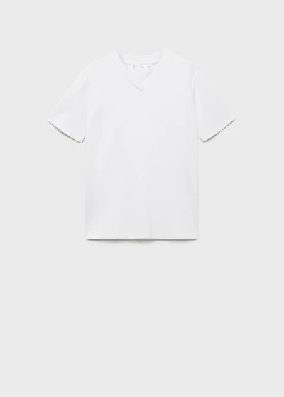 V-neck cotton T-shirt