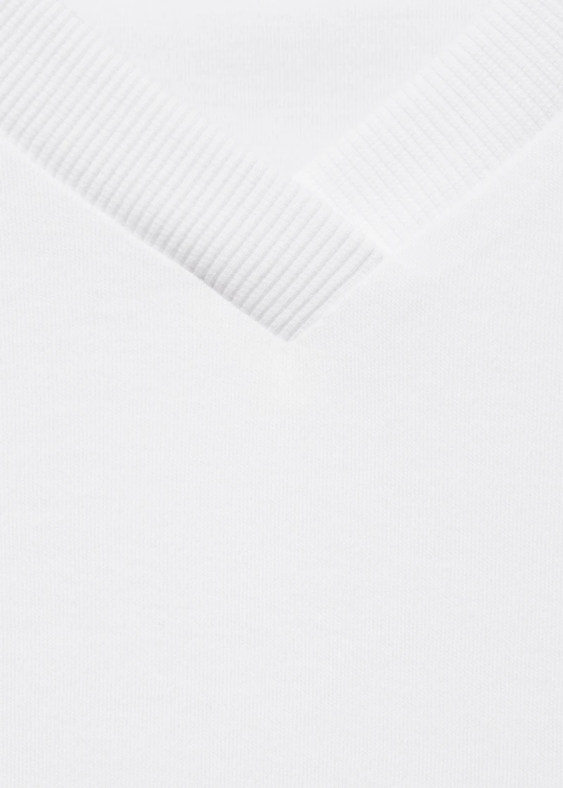 V-neck cotton T-shirt