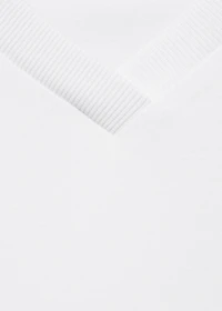 V-neck cotton T-shirt