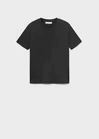 V-neck cotton T-shirt