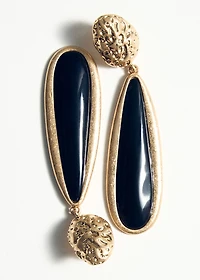 Resin pendant earrings