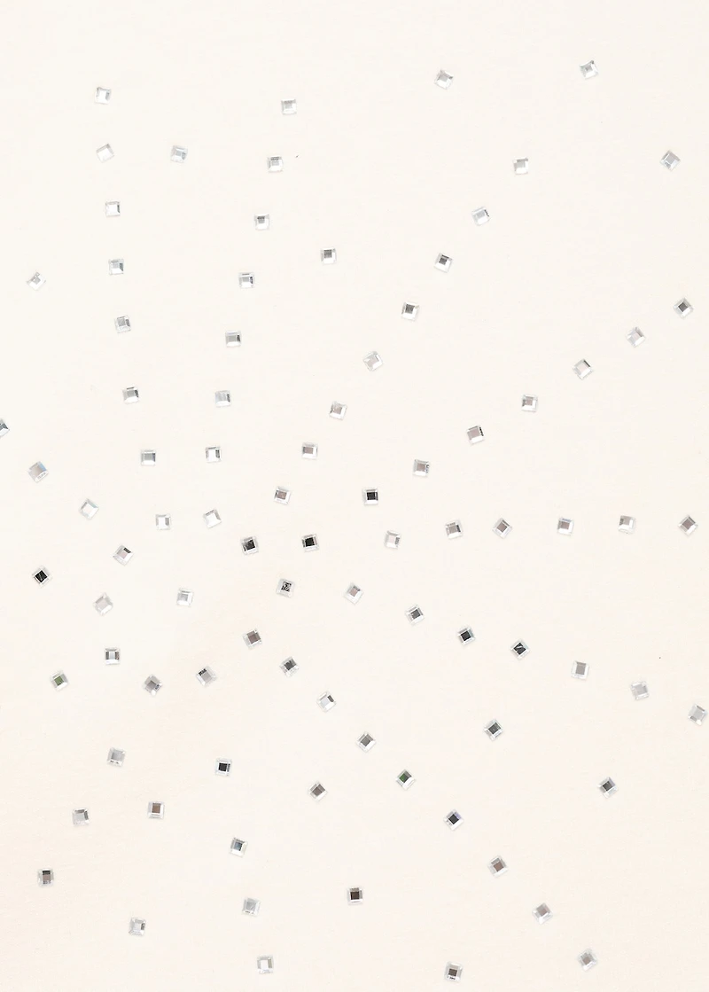 Halter neck top with metallic appliqués