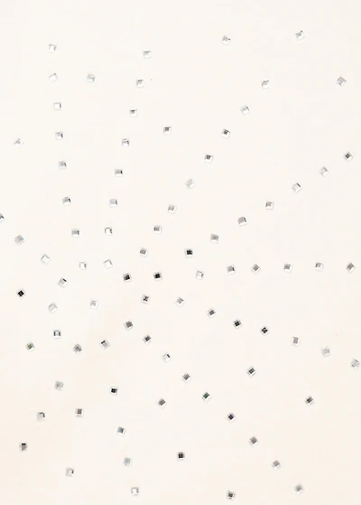 Halter neck top with metallic appliqués