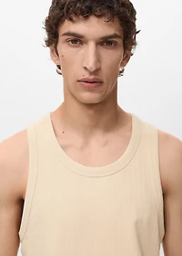 Striped strap T-shirt