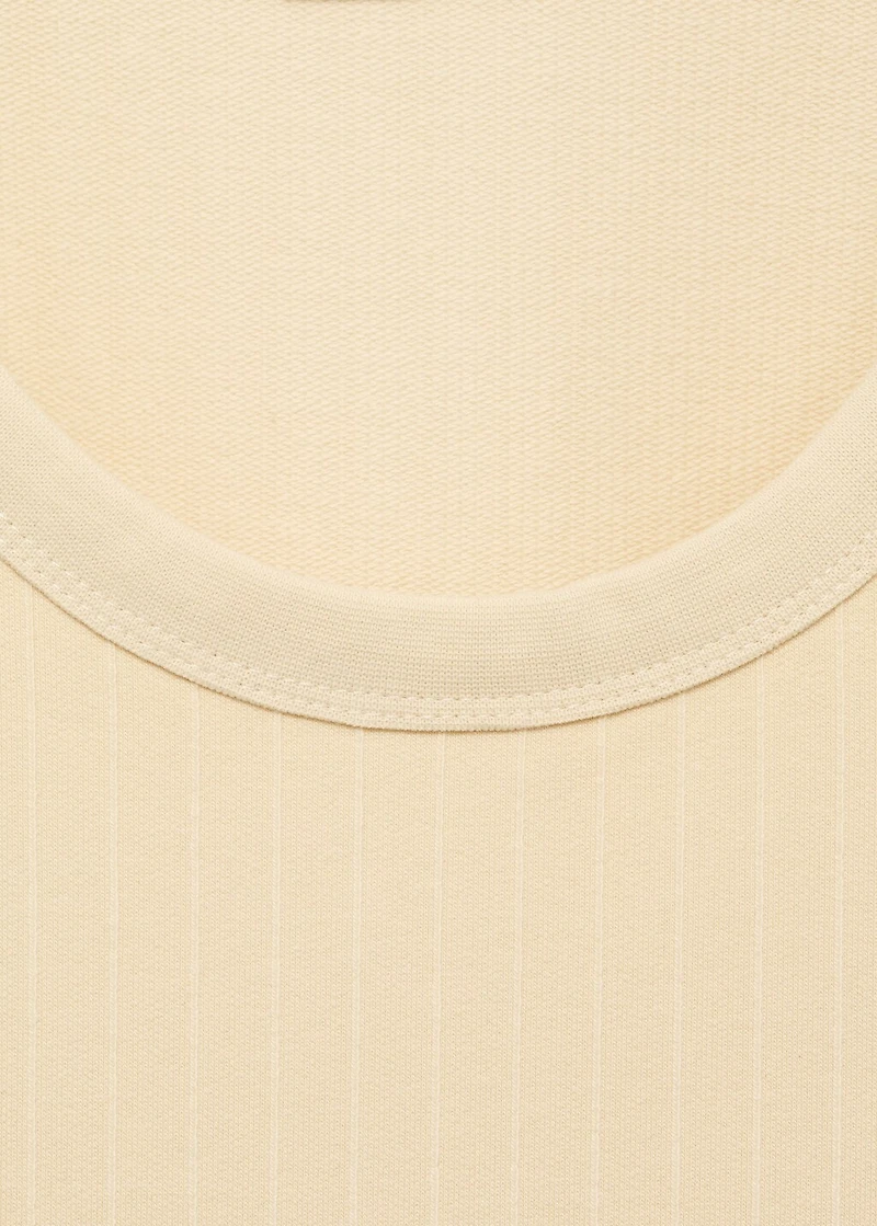 Striped strap T-shirt