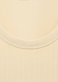 Striped strap T-shirt