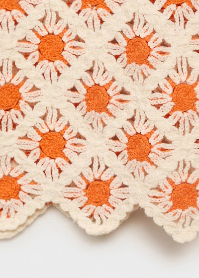 Crochet top with ties